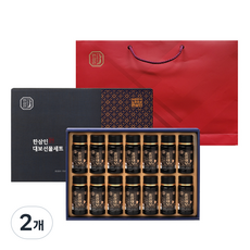 HANSAMIN 紅蔘補充飲禮盒 14瓶入+提袋, 1050ml, 2個