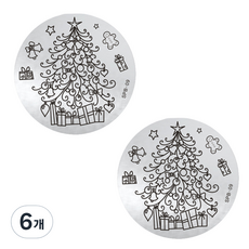 Beauty Pop 冬季版圓形美甲印花板, 09, 6個