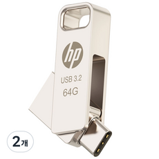 HP OTG Type C & A 3.2 USB x206C, 64GB, 2개