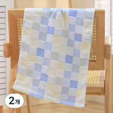 소니오 컬러 소프트 샤워 바스타월 200g 면사 특대, 02 스카이, 2개