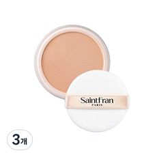 세인트프랑 더블유 스킨 트리트먼트 팩트 리필 12g, 피치, 3개