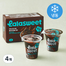 라라스윗 저당 솔티초코볼 선데 아이스크림 (냉동), 4개, 3개입, 220ml