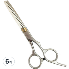 Kuseller 美容打薄剪, 6個, 銀色