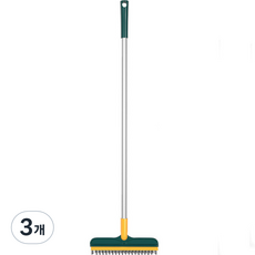 순잠 주방 화장실 욕실 모서리 청소 브러쉬 140cm, 그린, 3개