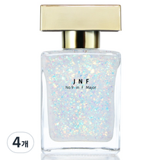 J&F Mirror Maze 無味高光澤水性指甲油 F900015, 4個, 15ml, 銀色亮片