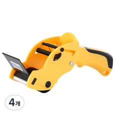박스테이프 커터 60mm, 노랑, 4개