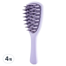 Goodsome 銀杏葉手柄頭皮按摩器 介紹2 6.5 x 20.5 x 2 cm, 紫色, 4個