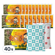 Onjongilhwarotppul 口袋型真男人特大號大容量暖暖包 140g, 40個