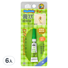 國森 DA01膏狀瞬間膠3g, 6入