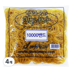 고무나라 10000 고무밴드 70mm x 1.3cm, 4개