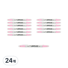 JAVAPEN Duplex 雙頭柔和螢光筆, 粉紅色, 24個