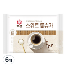 백설 스위트 롱슈가 하얀설탕, 500g, 6개