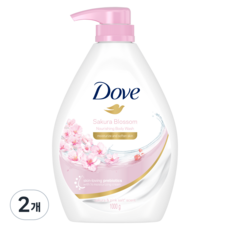 Dove 多芬 沐浴乳 櫻花綻放, 2個, 1L