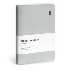 ICONIC 2026 Flow Diary 週計畫本 行事曆, 1個, 01 淺灰色