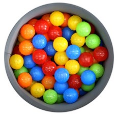 AIN bebe ain 球池遊戲塑膠彩球, 彩虹（隨機發貨）