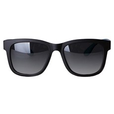 Oaklans 方框偏光太陽眼鏡 ST301, 鏡框（磨砂黑+磨砂透明藍），偏光鏡片（霧霾）