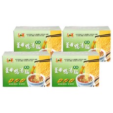 自然緣素 薑母鴨湯麵 素食, 添加黃金薑母, 純手工製造, 健康美味, 4盒