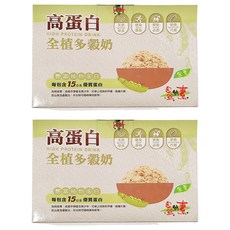 自然緣素 蛋白多穀植物奶, 高蛋白, 全素植物配方, 每盒15包, 525g, 2盒