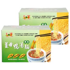 自然緣素 薑母鴨湯麵 素食, 添加黃金薑母, 純手工製造, 健康美味, 2盒