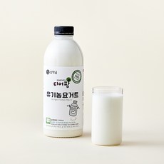 디어팜 유기가공식품 인증 수제요거트, 1L, 1개입, 1개