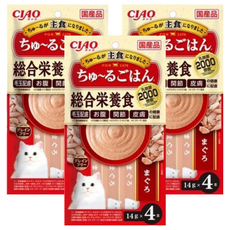 INABA CIAO 啾嚕 CozyLife系列 綜合營養肉泥 14g x 4本, 鮪魚, 56g, 3袋
