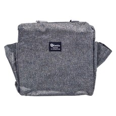 加厚隔絕離子面料 大容量設計 雙口袋便當保溫包, FANCY LIFE 手提保溫包, 灰色, 1個