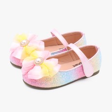 kiphant 女童款蜜桃花朵鞋 K-46