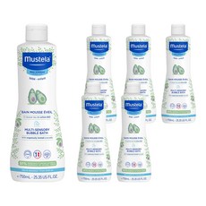 mustela 慕之恬廊 孩童用多重護理泡泡沐浴乳, 750ml, 6瓶