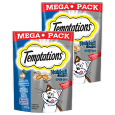 Temptations 喵愛餡 雞肉口味 貓零食, 化毛配方, 130g, 2包