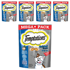 Temptations 喵愛餡 化毛配方 雞肉口味 貓零食, 130g, 5包