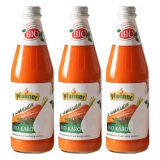 파너 유기농 착즙 당근주스, 3개, 500ml