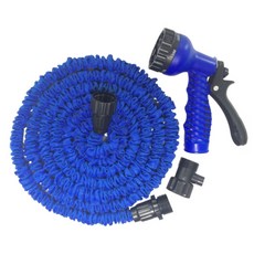 小麥購物 家用沖洗伸縮水管 長10m注水後30m L237, 藍色, 1組