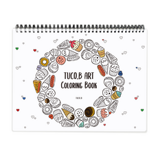 TUCO.B 藝術著色本： 甜點春日粉紅