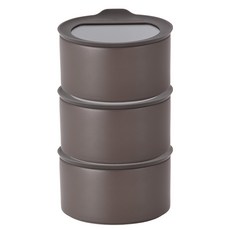 NEOFLAM FIKA One 圓形陶瓷烤箱容器 420ml, 森林灰, 3個