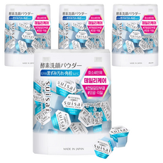 수이사이 뷰티 클리어 클렌징 파우더 워시, 12.8g, 4개