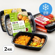 하림이닭 탄단지 다이어트 도시락 4종 세트 (냉동), 840g, 2세트