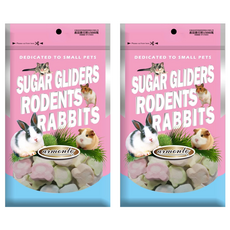 阿曼特 歡樂彩熊棉花糖 適用於蜜袋鼯、囓齒動物、兔子, 60g, 2包