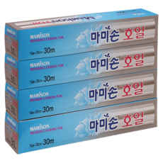 마미손 프리미엄 쿠킹호일, 30m, 4개
