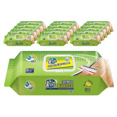 CLEAN ACTIVE 濕拖巾清潔布 大型 30入, 16個