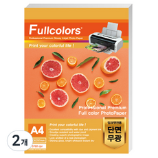 Fullcolors 全彩 噴墨專用相紙 霧面 110g, A4, 200個