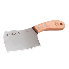 SHUEHO 樹可 迷你小菜刀 420不鏽鋼 配專屬皮套, 貓貓, 18 x 7 x 1.5cm, 1組