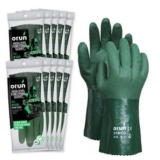 orun 100 Gloves XL 用於漁業, 深綠色, 10個