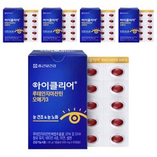 Chong Kun Dang 鍾根堂 Eyeclear 葉黃素玉米黃素Omega 3補充膠囊 36g, 60顆, 5盒
