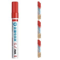 SIMBALION 雄獅 200奇異筆紅, 紅色, 9支