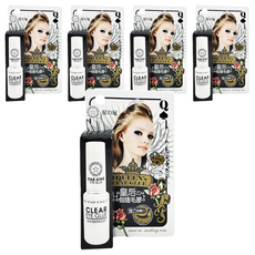 STAR KING 星之冠 皇后假睫毛膠-透明白膠, 白色, 5瓶