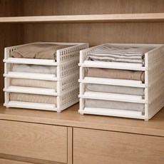 BONOHOUSE 滑動式衣物整理堆疊託盤 小型, 單一顏色, 5個