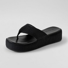 CHAAKAN SHOES Wind 亞麻厚底夾腳拖鞋 SPFBS2f821