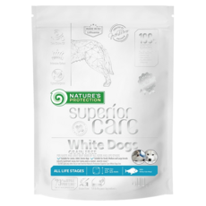 NATURE'S PROTECTION 自然本色 全犬種成犬亮白無榖, 白魚 + 磷蝦, 400g, 1包