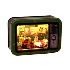 아디코 레트로박스 1988 청춘의 방 미니어쳐 DIY 키트, 혼합색상, 1개