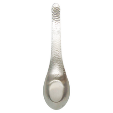 SALUS 佐藤金屬 304不鏽鋼鎚目中式湯匙 小(13.7 x 3.6 x 3cm) 36g, 不鏽鋼, 1個